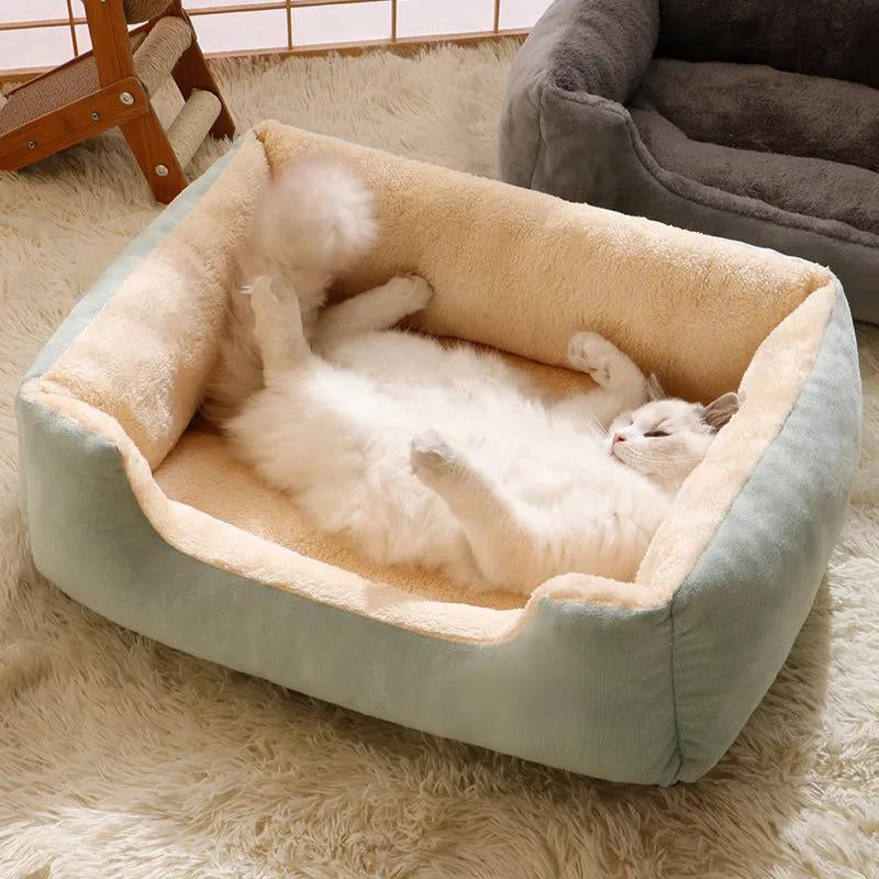 Cozy Winter Insulation Beds for Dogs and Cats - Perfect for All Breeds and Seasons!